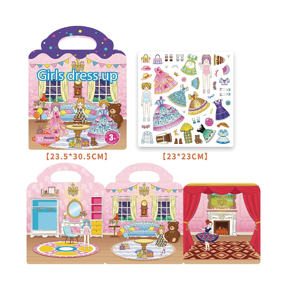 Återanvändbar klistermärkesbok